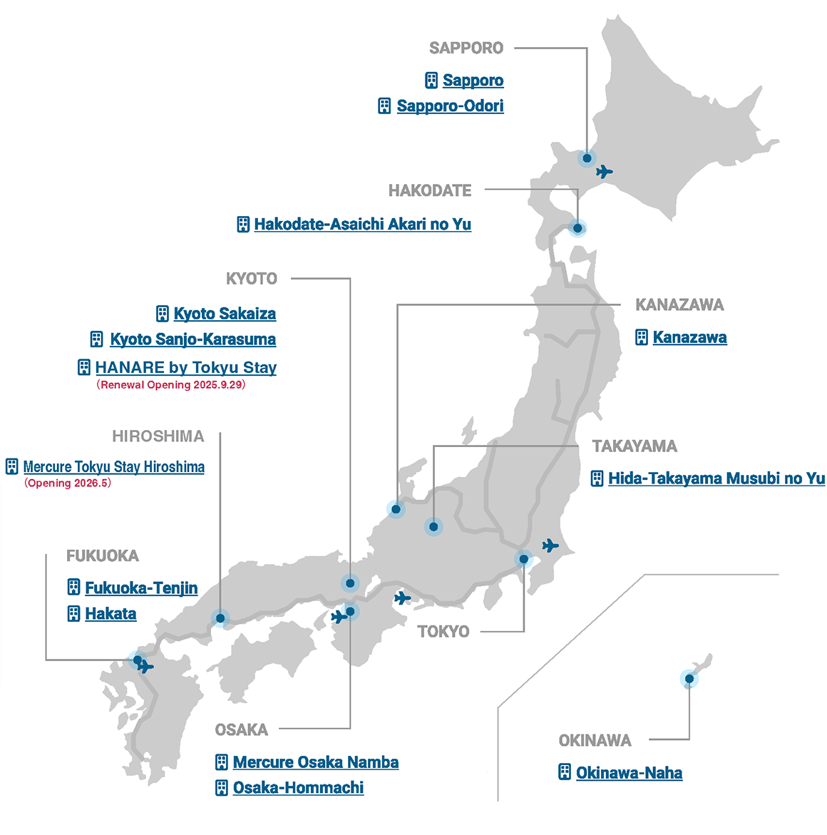 Japan Area Map