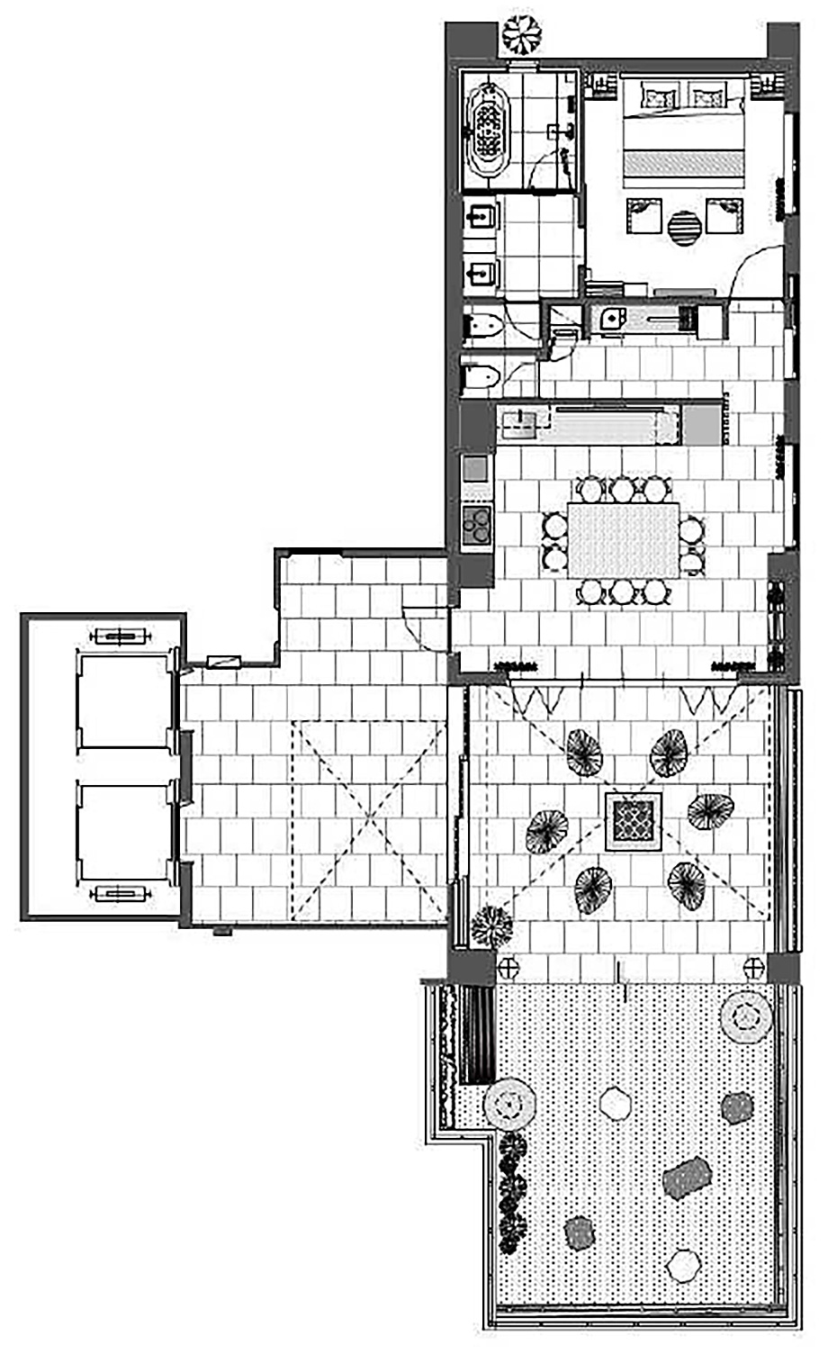 部屋の間取図